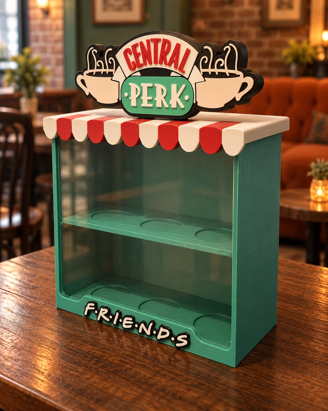 Empty Friends Central Perk themed collectible display